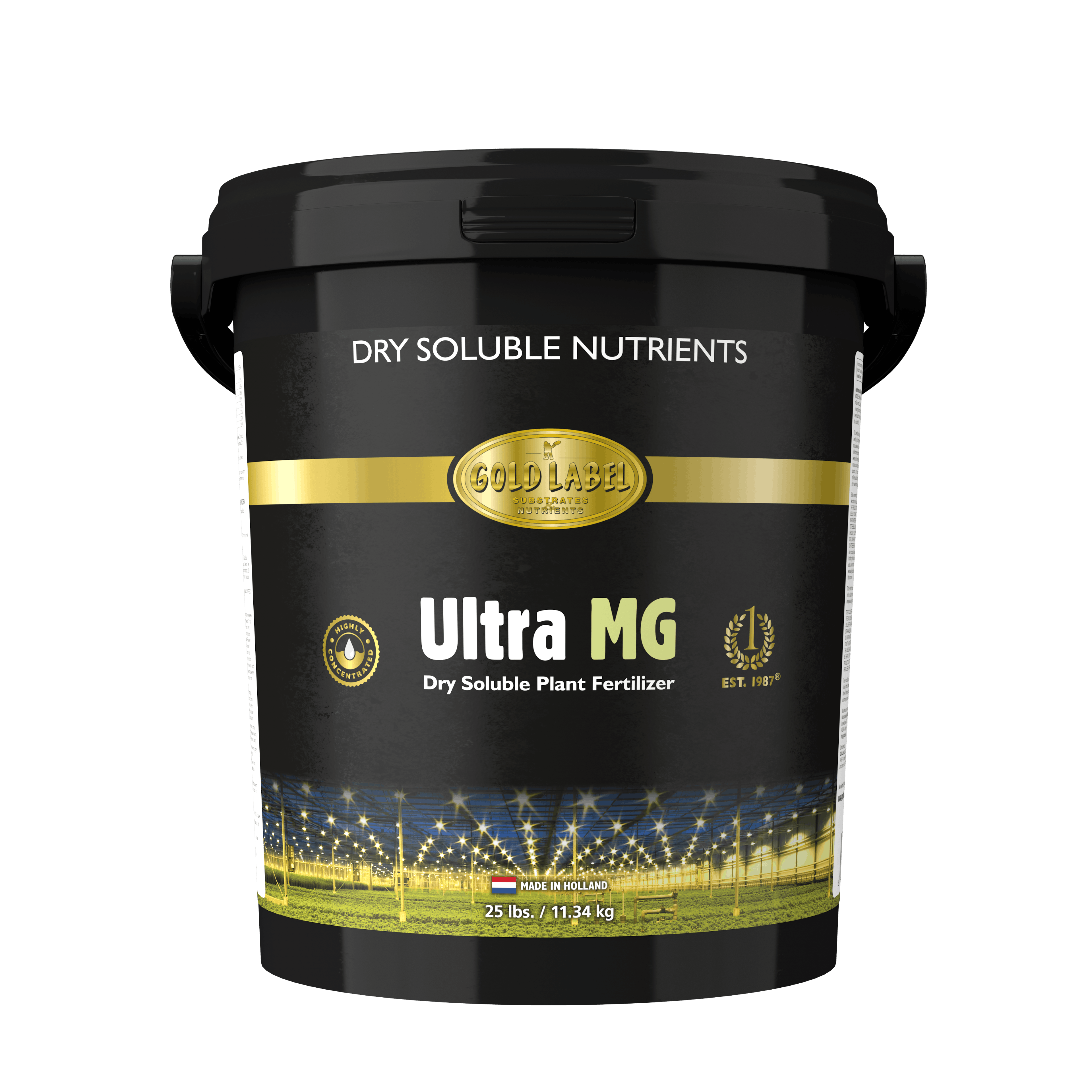 Gold Label Dry Soluble Ultra MG 25 lbs bucket