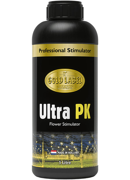 Black bottle of Gold Label Ultra PK