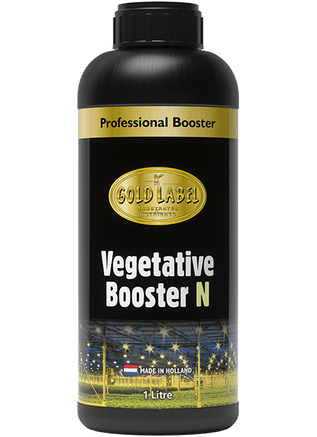 Black bottle of Gold Label Vegetative Booster N