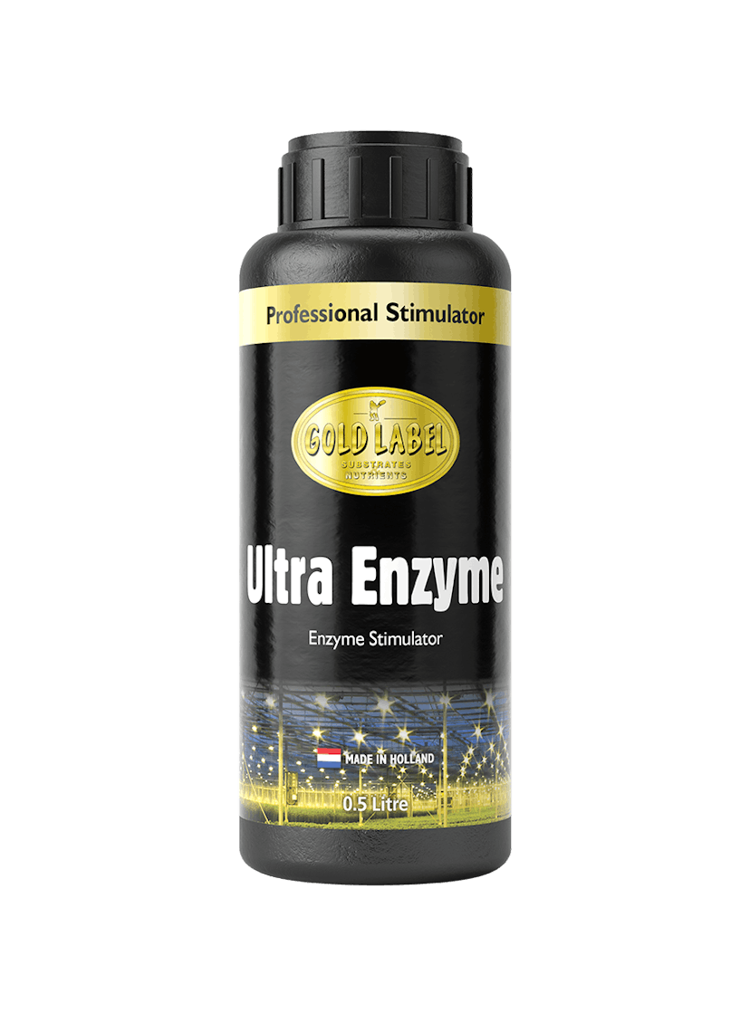 Black 500ml bottle of Gold Label Ultra Enzyme