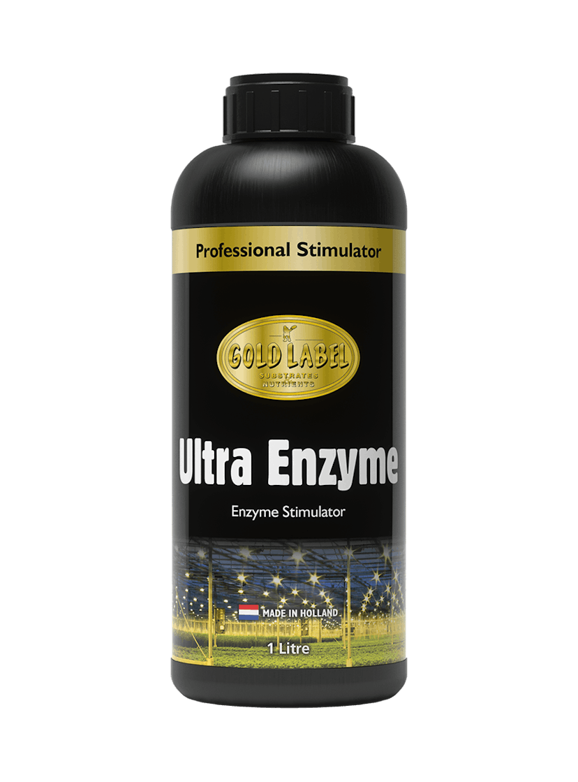 Black 1 Litre bottle of Gold Label Ultra Enzyme